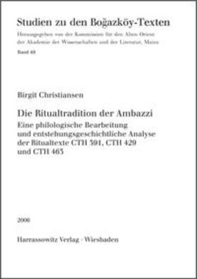 Christiansen |  Die Ritualtradition der Ambazzi | Buch |  Sack Fachmedien