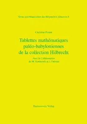 Proust |  Tablettes mathématiques de la collection Hilprecht | Buch |  Sack Fachmedien