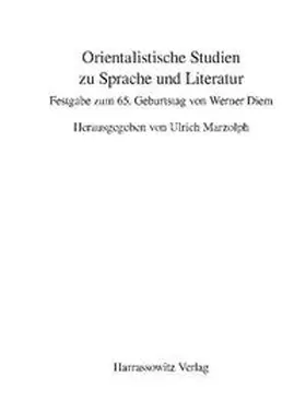 Marzolph |  Orientalistische Studien zu Sprache und Literatur | Buch |  Sack Fachmedien