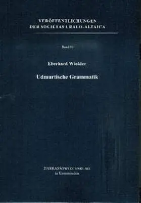 Winkler |  Udmurtische Grammatik | Buch |  Sack Fachmedien