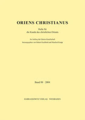 Kaufhold / Kropp |  Oriens Christianus 88 (2004) | Buch |  Sack Fachmedien