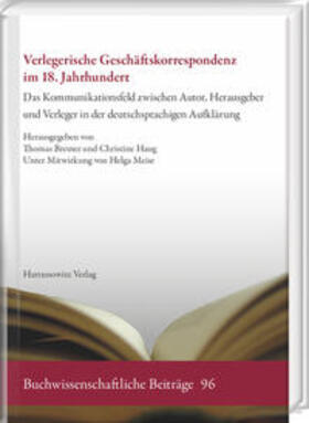 Haug / Bremer |  Haug, C: Verlegerische Geschäftskorrespondenz im 18. Jahrhun | Buch |  Sack Fachmedien