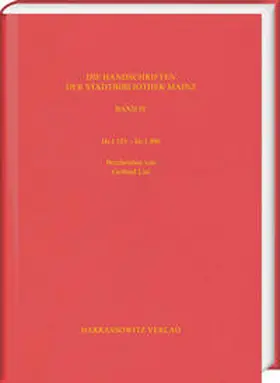  Die Handschriften der Stadtbibliothek Mainz / Hs I 351– Hs I 490 | Buch |  Sack Fachmedien