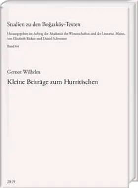 Wilhelm |  Kleine Beiträge zum Hurritischen | Buch |  Sack Fachmedien