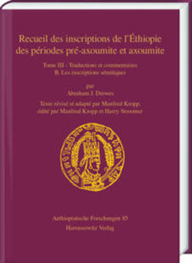 Kropp / Stroomer / Bernand |  Recueil des inscriptions de l'Éthiopie des périodes pré-axoumite et axoumite | Buch |  Sack Fachmedien