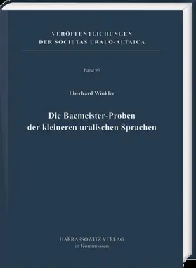 Winkler |  Die Bacmeister-Proben der kleineren uralischen Sprachen | Buch |  Sack Fachmedien