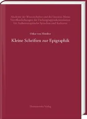 von Hinüber |  Kleine Schriften zur Epigraphik | Buch |  Sack Fachmedien