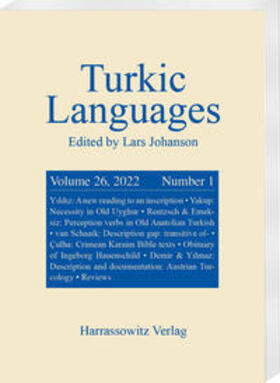 Johanson |  Turkic Languages 26 (2022) 1 | Buch |  Sack Fachmedien