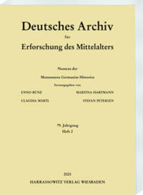 Bünz / Hartmann / Märtl |  Deutsches Archiv für Erforschung des Mittelalters 79 (2023) 2 | Buch |  Sack Fachmedien