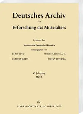 Bünz / Hartmann / Märtl |  Deutsches Archiv für Erforschung des Mittelalters 80 (2024) 1 | Buch |  Sack Fachmedien