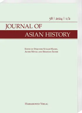 Eicher / Mittag / Schaab-Hanke | Journal of Asian History 58 (2024)1+2 | Buch | 978-3-447-18384-0 | sack.de