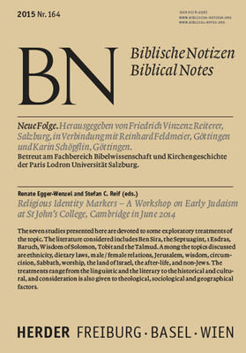 Egger-Wenzel / Reif |  Religious Identity Markers | Buch |  Sack Fachmedien