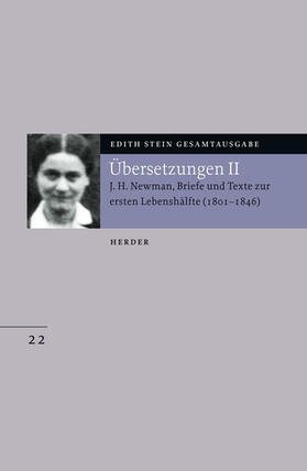 Stein / Internationales Edith-Stein-Institut |  Stein: GA 22 Newman, Briefe | Buch |  Sack Fachmedien