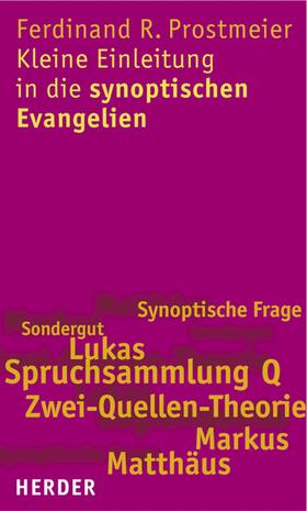 Prostmeier |  Kleine Einleitung in die synoptischen Evangelien | eBook | Sack Fachmedien