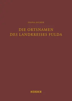 Ascher |  Die Ortsnamen des Landkreises Fulda | Buch |  Sack Fachmedien