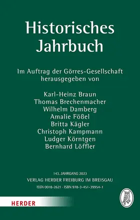  Historisches Jahrbuch | Buch |  Sack Fachmedien