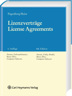 Beier / Pagenberg |  Pagenberg, J: Lizenzverträge | Buch |  Sack Fachmedien