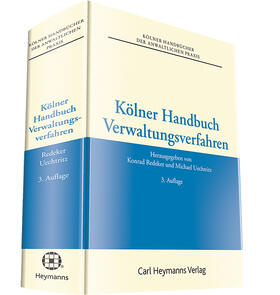 Redeker / Uechtritz |  Kölner Handbuch Verwaltungsverfahren | Buch |  Sack Fachmedien
