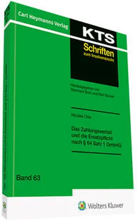 Otte |  Das Zahlungsverbot und die Ersatzpflicht nach § 64 Satz 1 GmbHG | Buch |  Sack Fachmedien