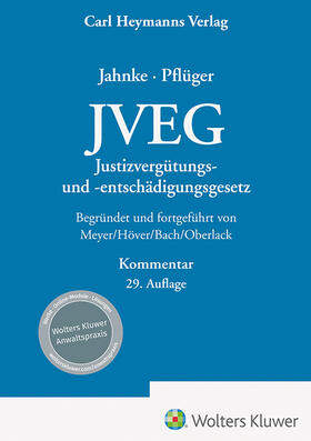 Jahnke / Pflüger |  JVEG | Buch |  Sack Fachmedien