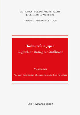 Ida |  Todesstrafe in Japan (ZJapanR Sonderheft 16) | Buch |  Sack Fachmedien