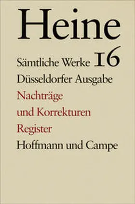 Heine / Windfuhr |  Sämtliche Werke. Historisch-kritische Gesamtausgabe der Werke. Düsseldorfer Ausgabe | Buch |  Sack Fachmedien