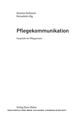 Stefanoni / Alig |  Pflegekommunikation | eBook | Sack Fachmedien