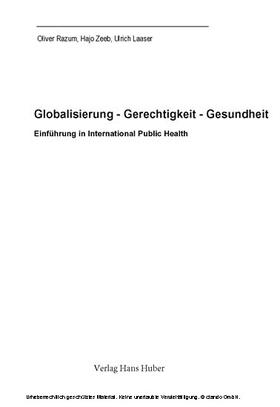 Razum / Zeeb / Laaser |  Globalisierung - Gerechtigkeit - Gesundheit | eBook | Sack Fachmedien