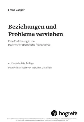 Caspar |  Beziehungen und Probleme verstehen | eBook | Sack Fachmedien