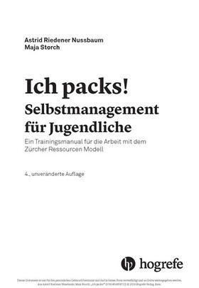 Riedener Nussbaum / Storch |  Ich packs! | eBook | Sack Fachmedien