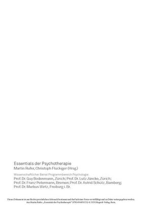 Flückiger / Rufer |  Essentials der Psychotherapie | eBook | Sack Fachmedien