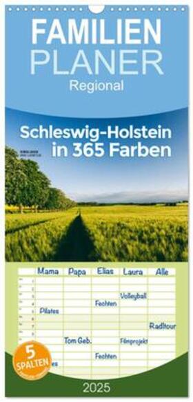 Jansen / CALVENDO |  Familienplaner 2025 - Schleswig-Holstein in 365 Farben mit 5 Spalten (Wandkalender, 21 x 45 cm) CALVENDO | Sonstiges |  Sack Fachmedien
