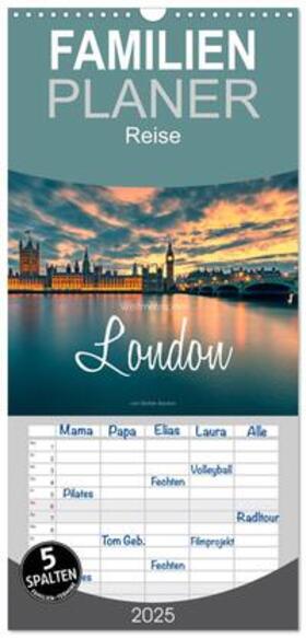 Becker / CALVENDO |  Familienplaner 2025 - Weltmetropole London mit 5 Spalten (Wandkalender, 21 x 45 cm) CALVENDO | Sonstiges |  Sack Fachmedien