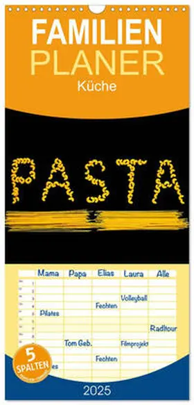 Jäger / CALVENDO |  Familienplaner 2025 - Pasta mit 5 Spalten (Wandkalender, 21 x 45 cm) CALVENDO | Sonstiges |  Sack Fachmedien