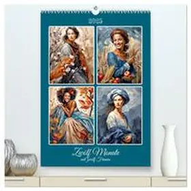 Braun / CALVENDO |  Zwölf Monate mit zwölf Frauen (hochwertiger Premium Wandkalender 2025 DIN A2 hoch), Kunstdruck in Hochglanz | Sonstiges |  Sack Fachmedien