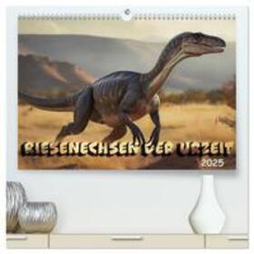 Braun / CALVENDO |  Riesenechsen der Urzeit (hochwertiger Premium Wandkalender 2025 DIN A2 quer), Kunstdruck in Hochglanz | Sonstiges |  Sack Fachmedien