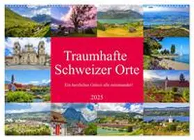 Kramer / CALVENDO |  Traumhafte Schweizer Orte (Wandkalender 2025 DIN A2 quer), CALVENDO Monatskalender | Sonstiges |  Sack Fachmedien