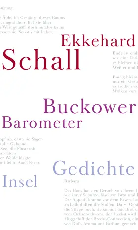 Schall |  Buckower Barometer | Buch |  Sack Fachmedien