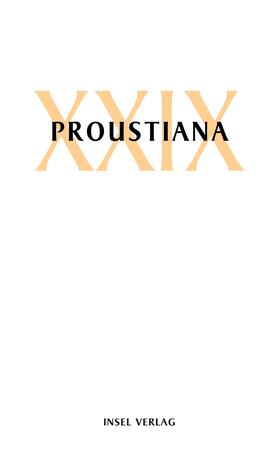  Proustiana XXIX | Buch |  Sack Fachmedien
