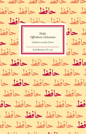 Hafis |  Offenbares Geheimnis | Buch |  Sack Fachmedien