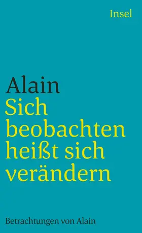 Krebs / Alain |  Sich beobachten heißt sich verändern | Buch |  Sack Fachmedien