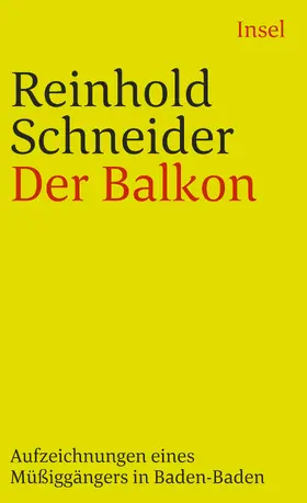 Schneider |  Der Balkon | Buch |  Sack Fachmedien