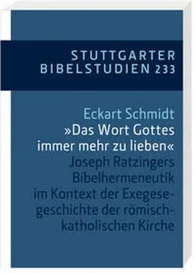 Schmidt | '... das Wort Gottes immer mehr zu lieben' | Buch | 978-3-460-03334-4 | sack.de