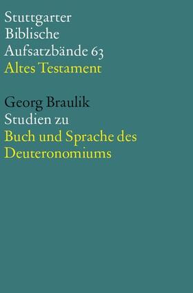 OSB / Hieke / Schmeller |  Studien zu Buch und Sprache des Deuteronomiums | eBook | Sack Fachmedien