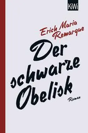 Remarque / Schneider |  Der schwarze Obelisk | Buch |  Sack Fachmedien