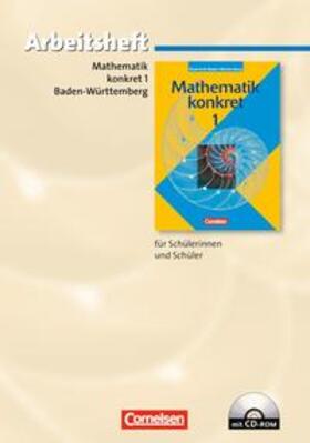 Bamberg / Frohnwieser / Heintze |  Mathematik konkret 1. Arbeitsheft mit CD-ROM. Realschule Baden-Württemberg | Buch |  Sack Fachmedien