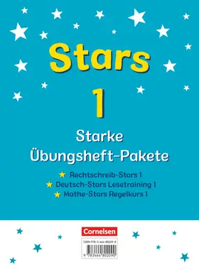  STARS - starke Übungshefte - 1. Schuljahr - 3 Übungshefte im Paket mit Lösungen | Buch |  Sack Fachmedien