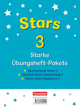  STARS - starke Übungshefte - 3. Schuljahr - Übungshefte im Paket mit Lösungen | Buch |  Sack Fachmedien