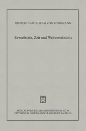 Herrmann |  Bewußtsein, Zeit und Weltverständnis | Buch |  Sack Fachmedien