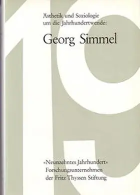 Böhringer / Gründer |  Ästhetik und Soziologie um die Jahrhundertwende: Georg Simmel | Buch |  Sack Fachmedien